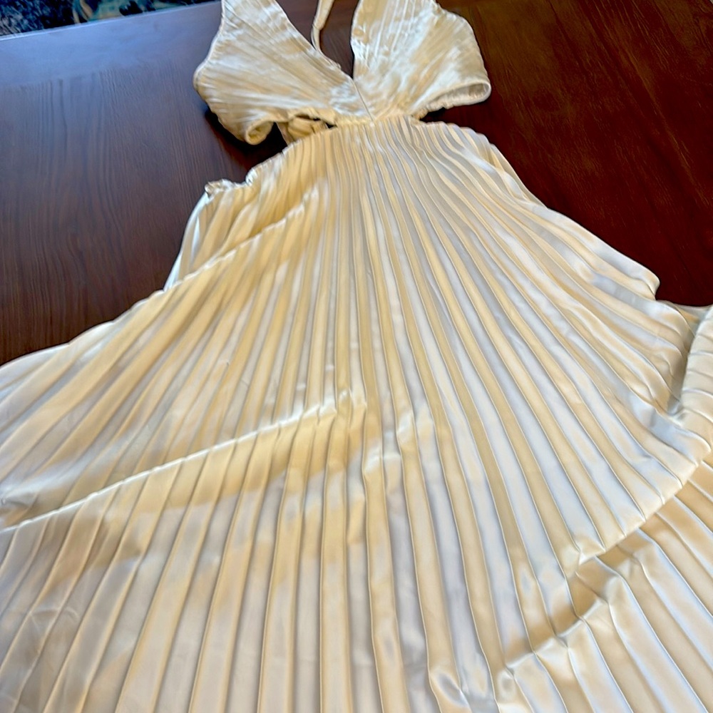 Abercrombie XL Cream ankle length dress